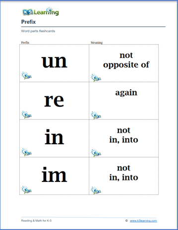 prefix and suffix worksheet 2nd grade
