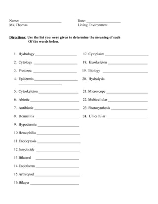 Prefix suffix worksheet | PDF