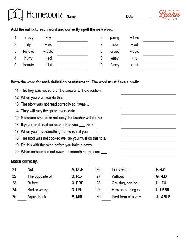 Decoding with Prefixes/Suffixes