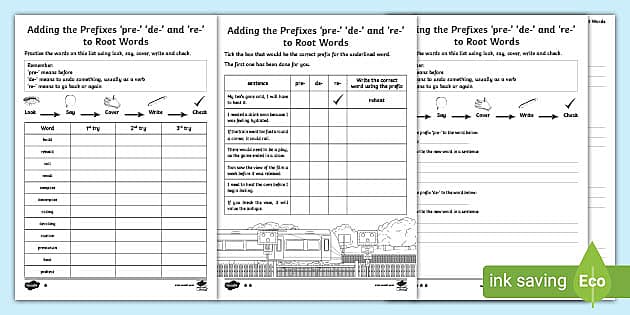 Multisyllable Words Book - Prefixes - RE - Explanation and Meaning ...