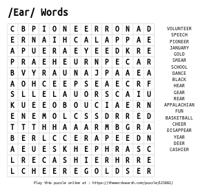 Words with Prefixes Word Search