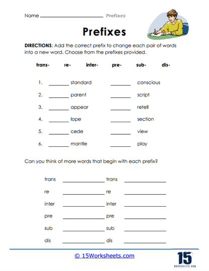 Prefixes Worksheets - 15 Worksheets Library
