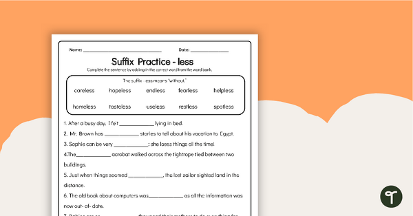 prefixes and suffixes worksheet 2nd grade