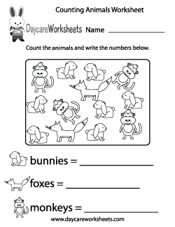 Preschool Math Worksheets