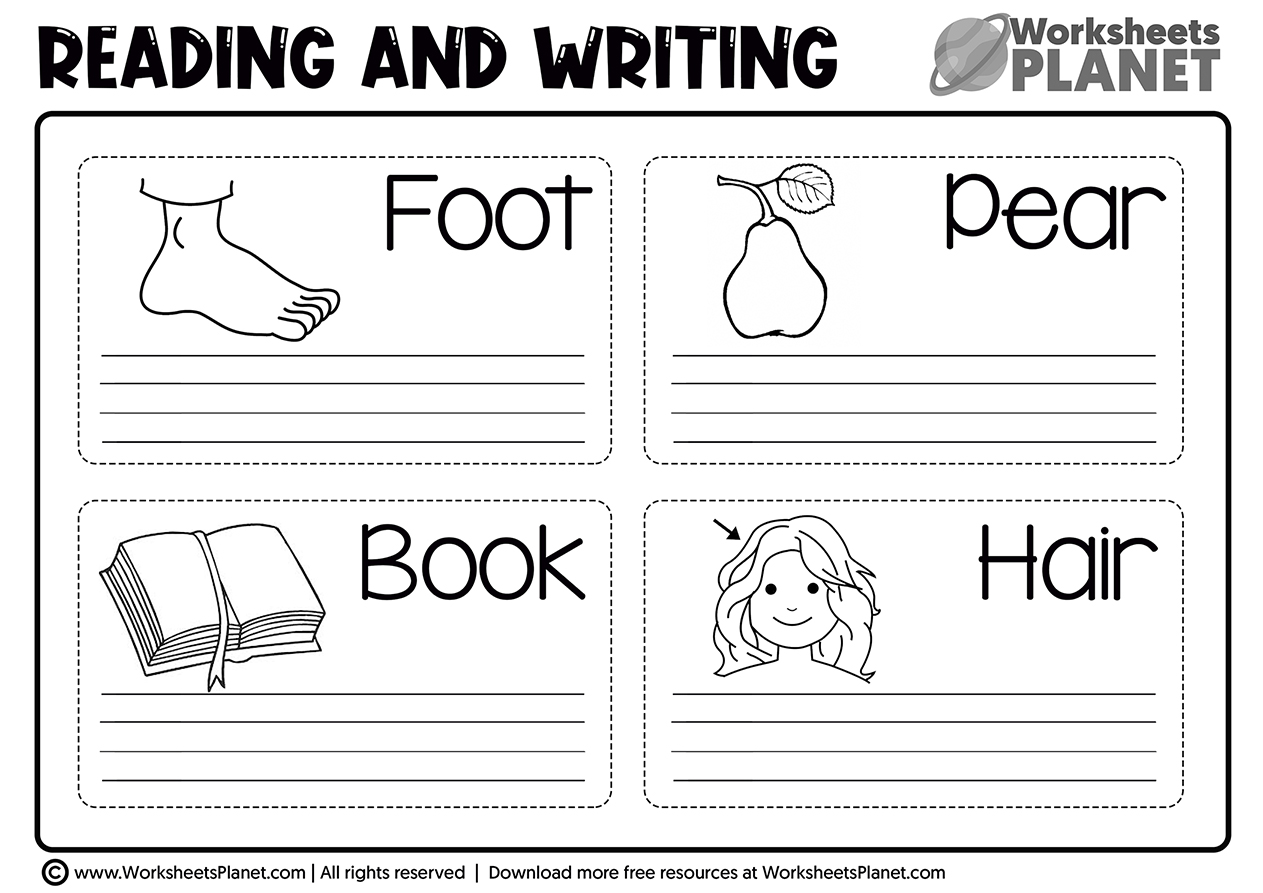 Reading Writing Activities For Pre K