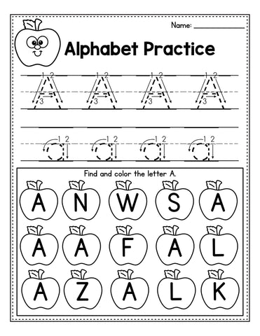 FREE Printable Fall Worksheets For Preschool   Teacher