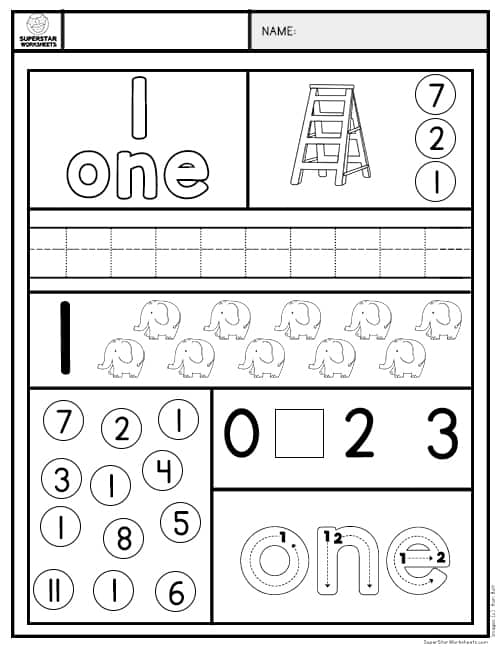 Preschool Number Worksheets -Worksheets Library