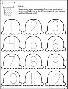 ? FREE Printable Summer Math Worksheets for Preschool