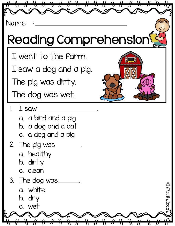 Free Reading Comprehension | Reading comprehension worksheets ...