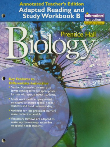Biology Adapted Reading &  Study Workbook B ATE (TE)(P) [0132013576 ...