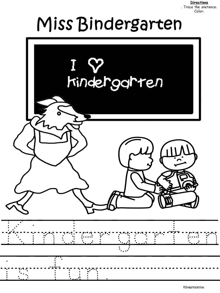 Free Miss Bindergarten Gets Ready for Kindergarten Activity ...