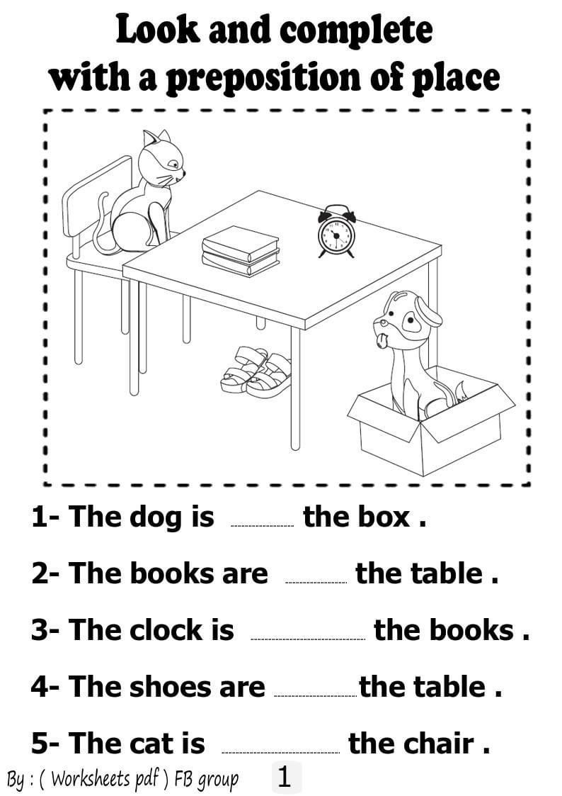 preposition worksheet pdf