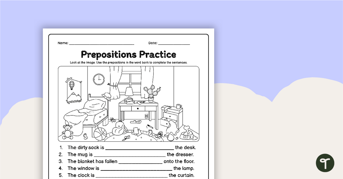 prepositional phrases worksheet with answers