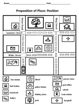 ESL Adults: Beginners: Preposition Worksheets by Around the World ...