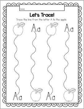 FREE Preschool Letter Tracing Worksheets - Letter A - Fine Motor ...