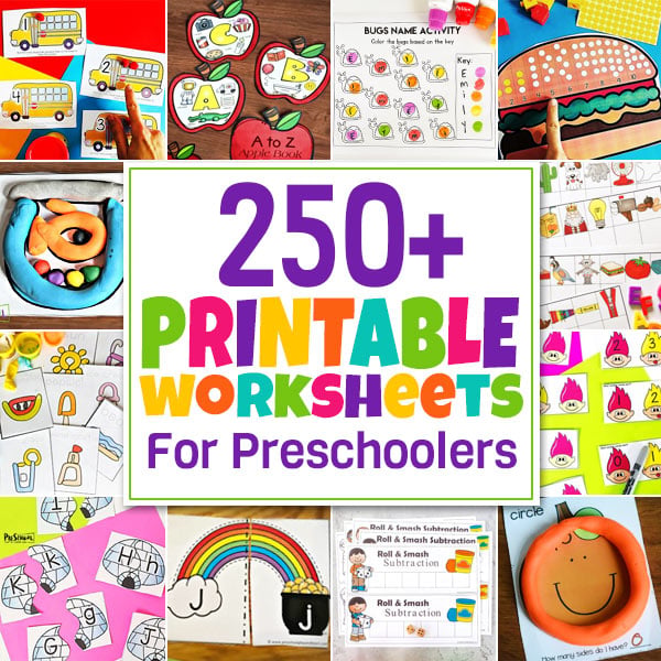 TONS of FREE Printable Preschool Worksheets
