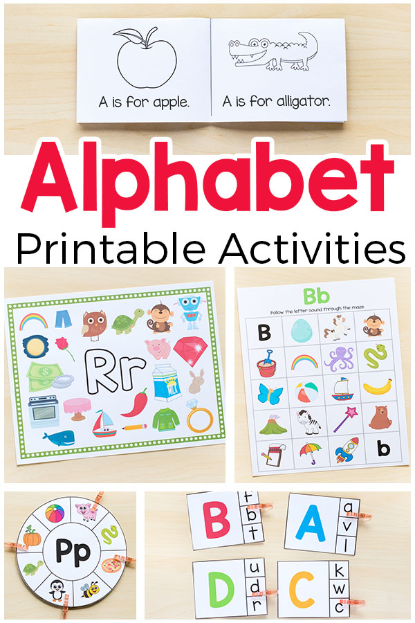 preschool alphabet printables
