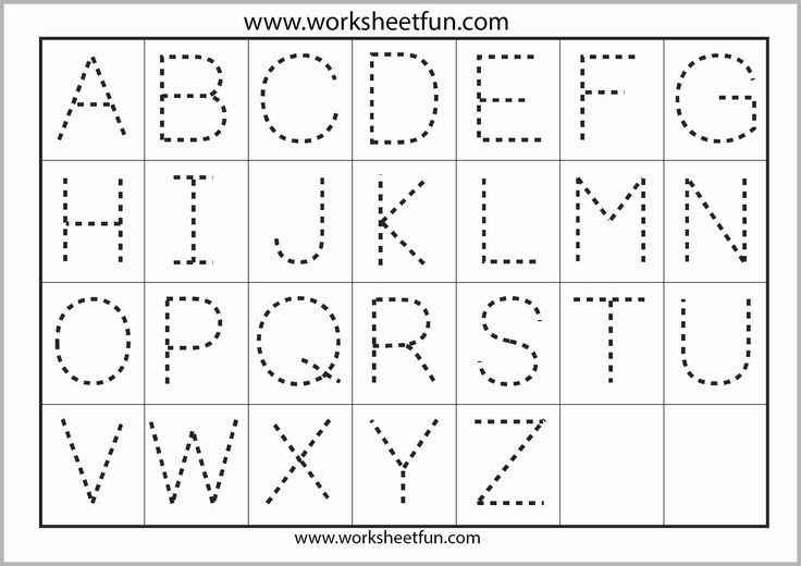 preschool alphabet writing worksheet