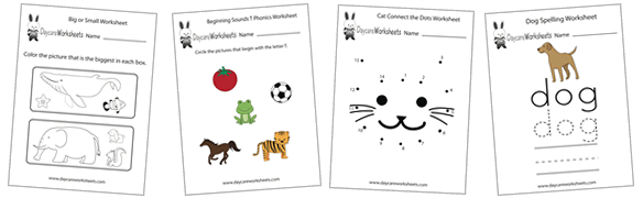 preschool and kindergarten worksheet
