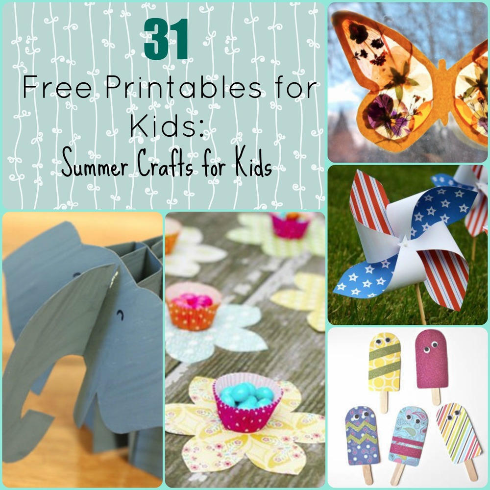 55 Free Printable Summer Crafts for Kids | AllFreeKidsCrafts.com