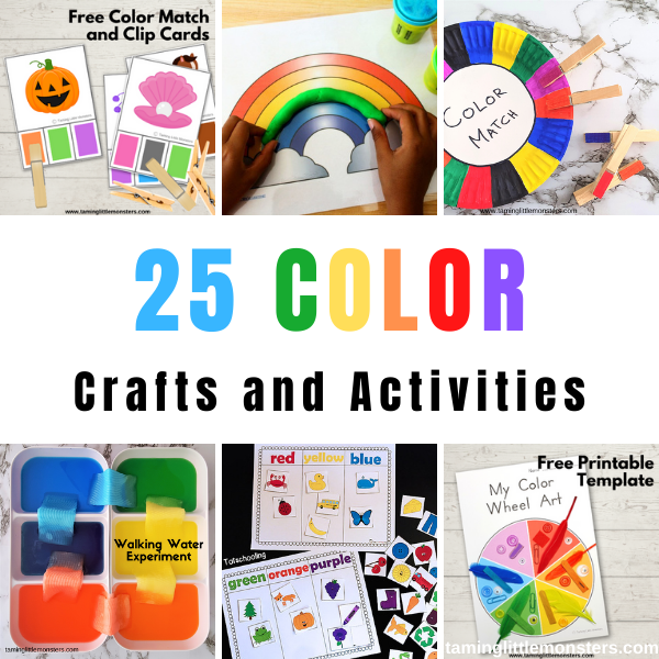 25 Color Crafts and Activities for Kids - Taming Little Monsters