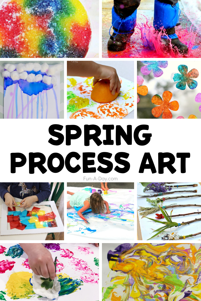 Spring Process Art Activities for Preschoolers - Fun-A-Day!
