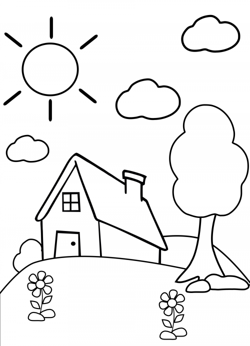 Preschool Coloring Page - Home - KidsPressMagazine.com