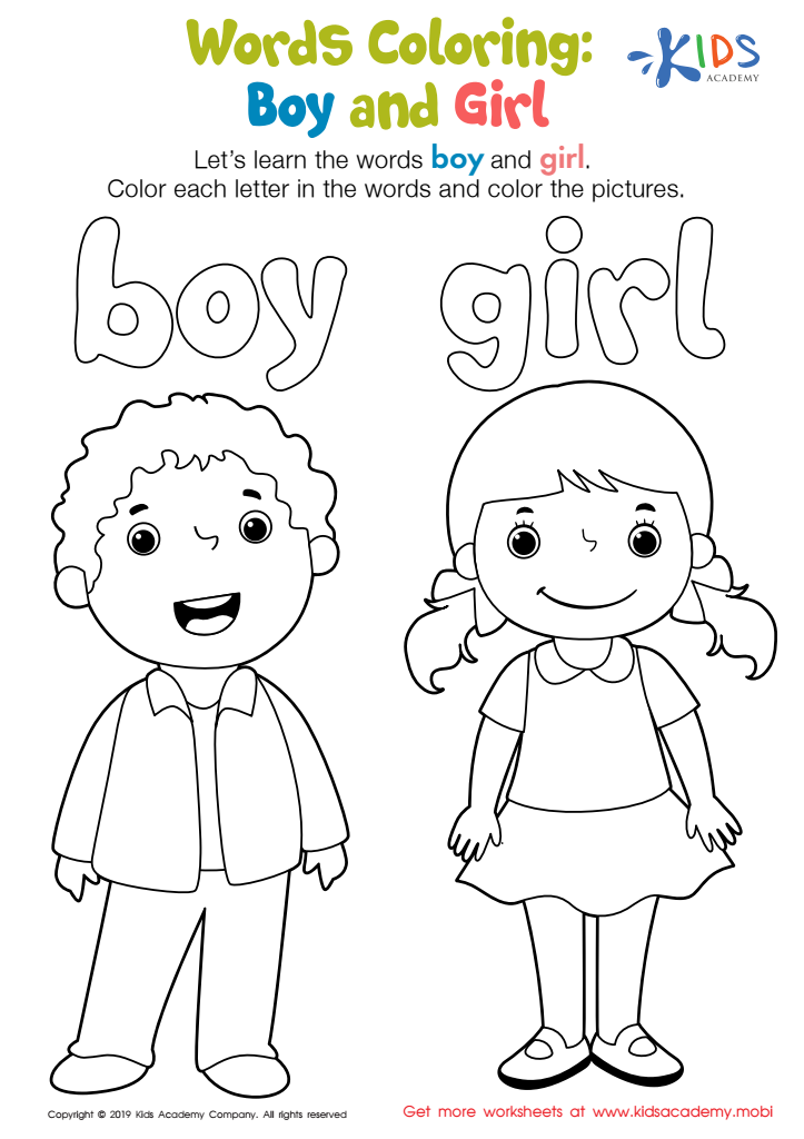 preschool coloring worksheet