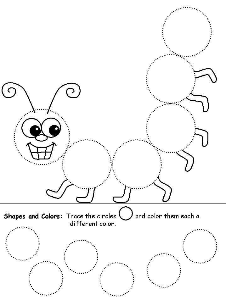 preschool coloring worksheet