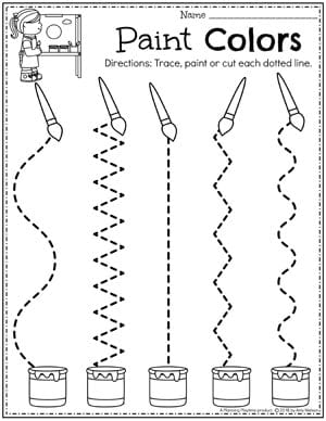 preschool colors worksheet