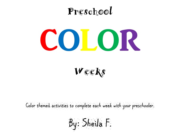 Preschool Color Activities | teachermom234