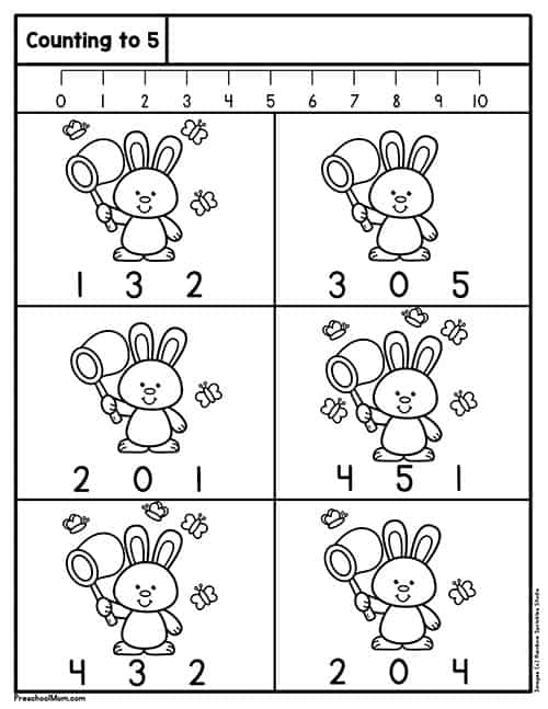Preschool Counting Worksheets - Preschool Mom