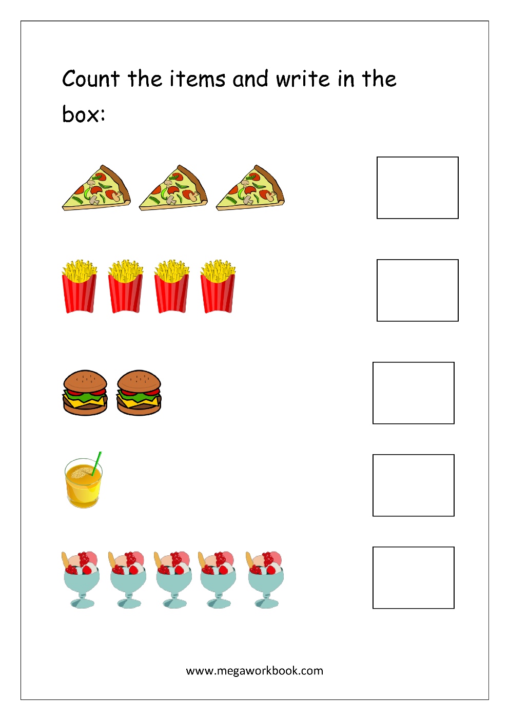 preschool counting worksheet 1 5