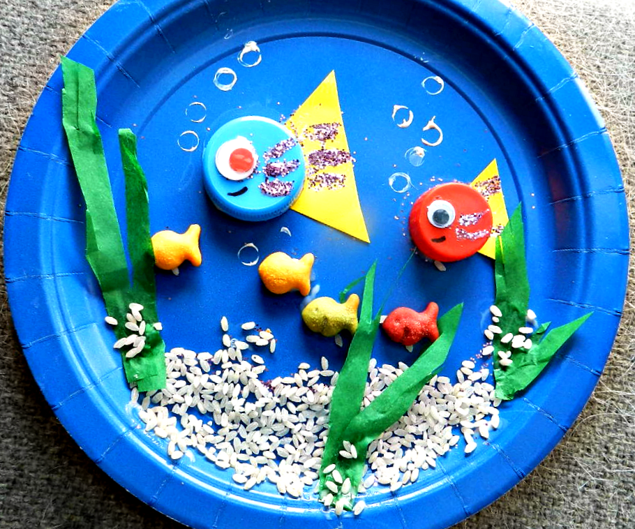 O is for Ocean Paper Plate Preschool Craft - Ducks n a Row