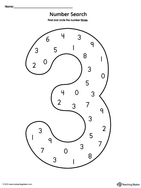 Preschool Math Printable Worksheets | MyTeachingStation.com