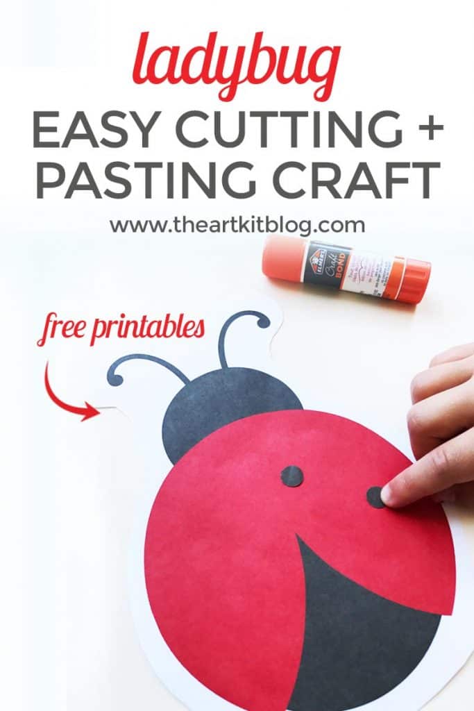 Ladybug Cutting and Pasting Activity for Kids - Homeschool ...