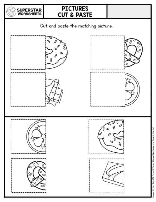 preschool cut and paste printable worksheet