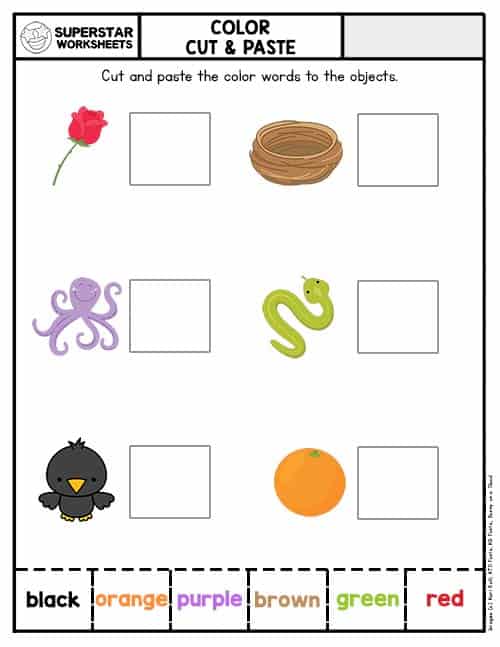 preschool cut and paste