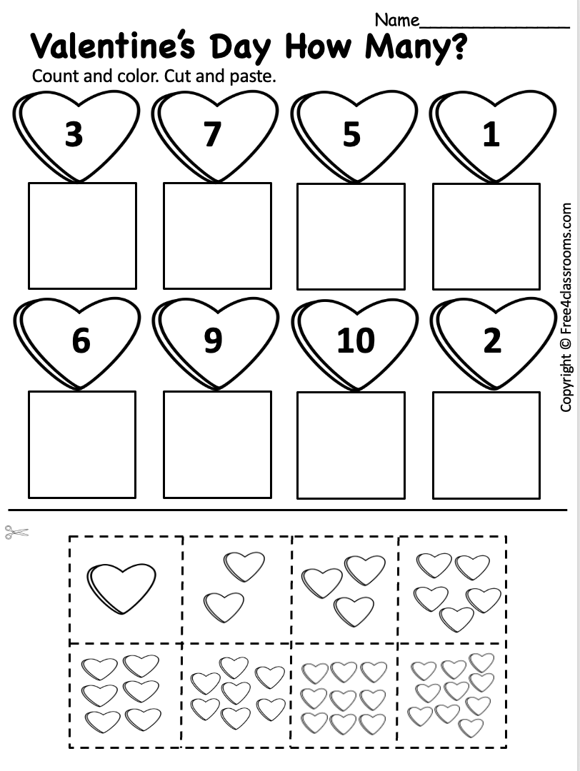 preschool cut and paste