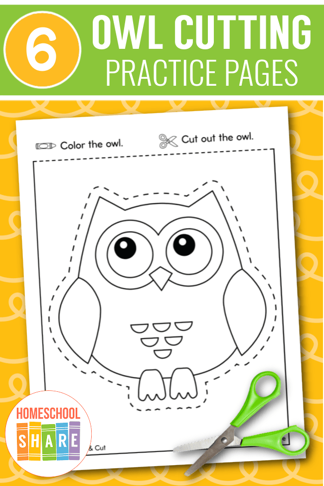 preschool cutting pages