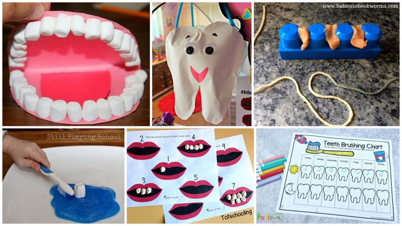 preschool dental health printables