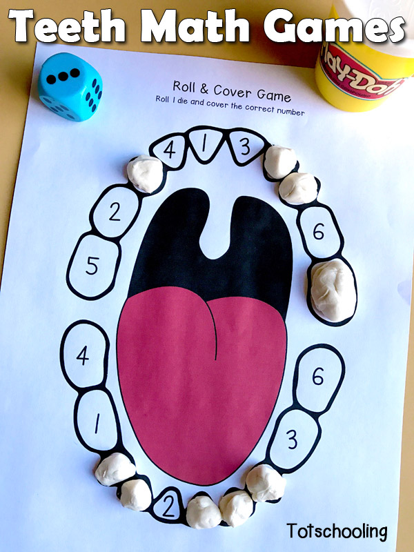 preschool dental health printables