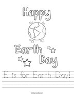 preschool earth day worksheet