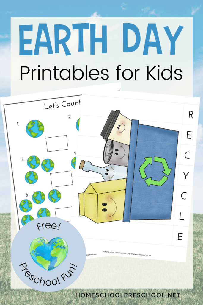 preschool earth day worksheet