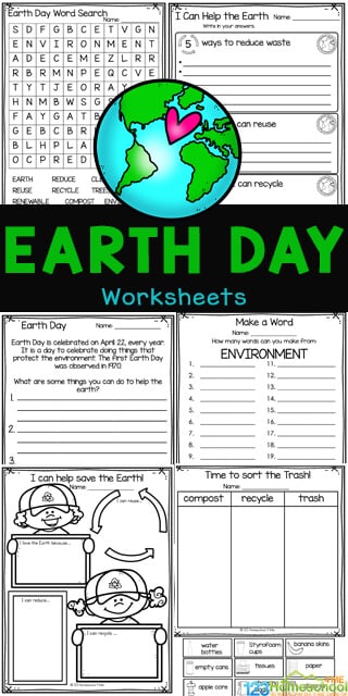 ? FREE Printable Earth Day Worksheets