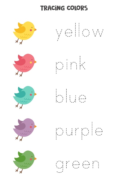 preschool english worksheet