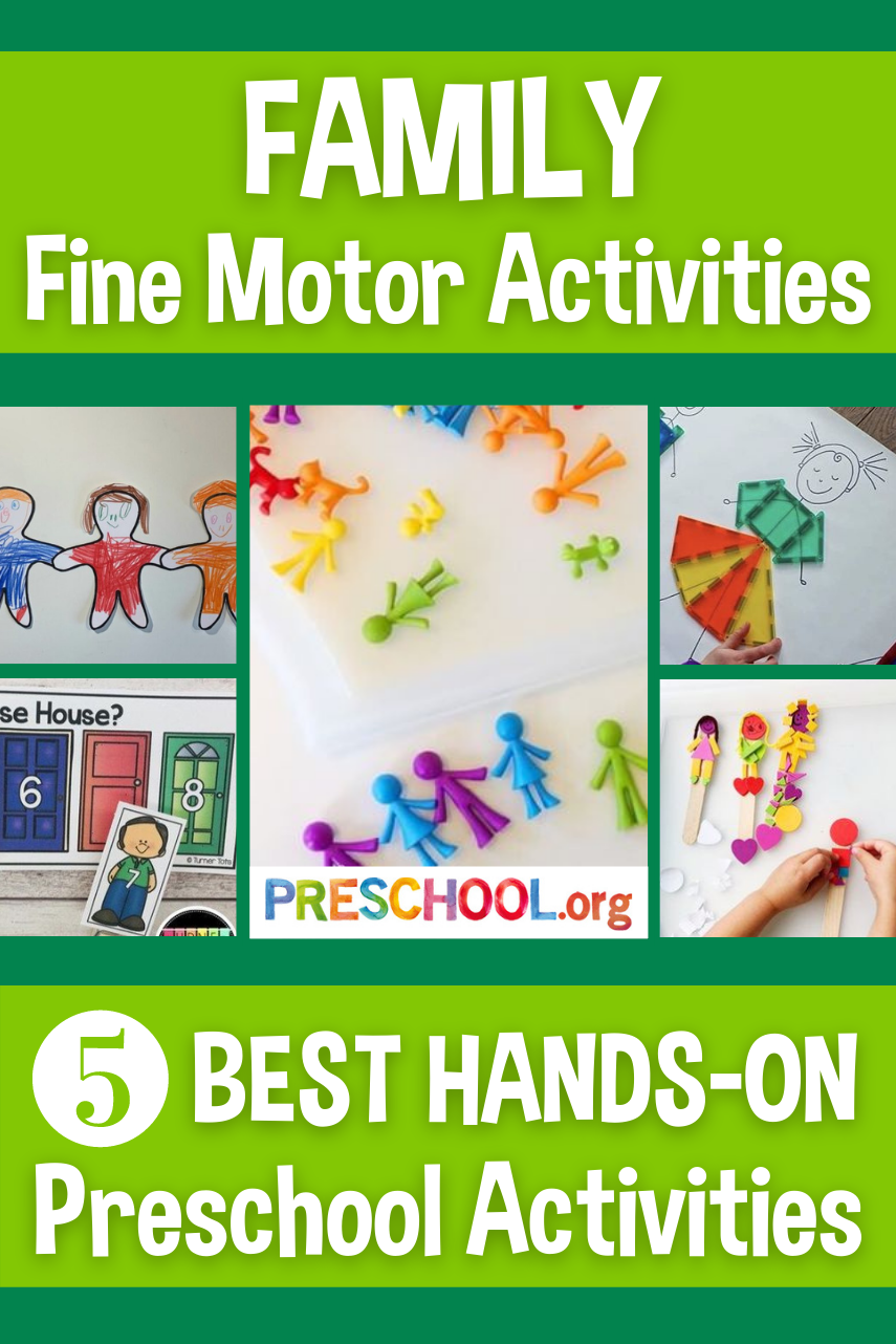 The 5 Best FINE MOTOR Activities for FAMILY Preschool Theme ...