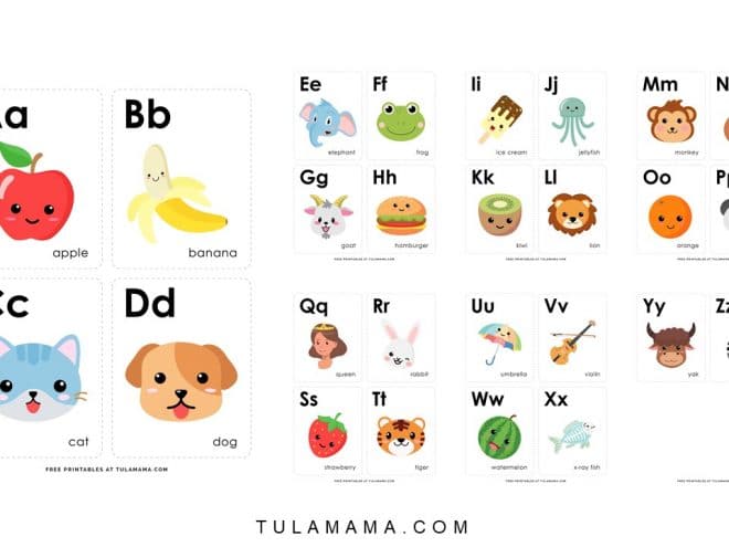 preschool flash cards free