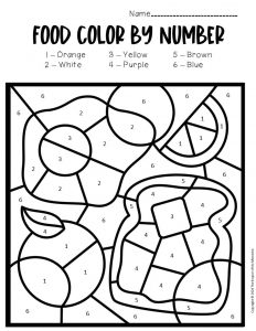 preschool food worksheet