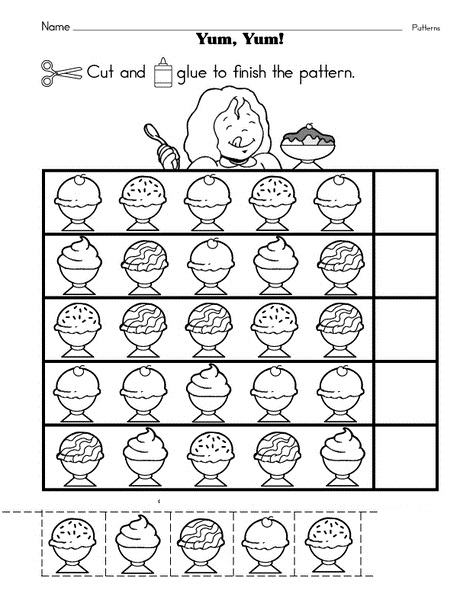 preschool food worksheet